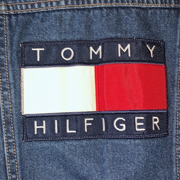 Vintage Tommy Hilfiger 3T toddler Denim Jean Jacket with Snaps- Embroidered Logo - Picture 11 of 17